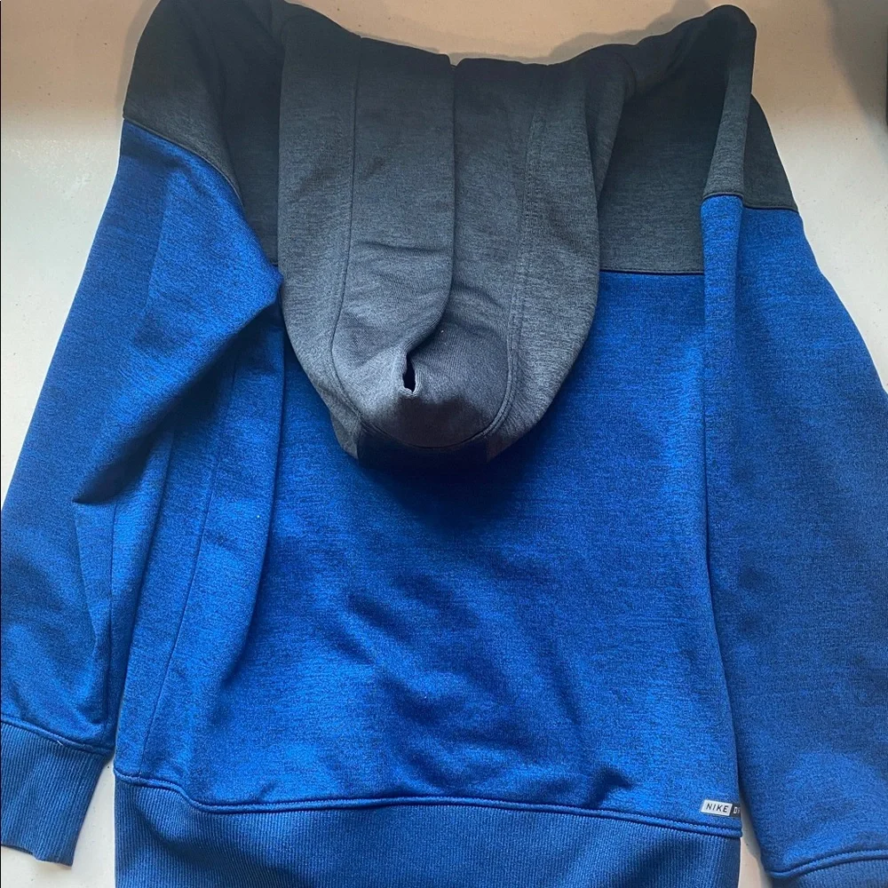 Hurley Black and Blue Full-Zip Hoodie with pockets boys size medium
